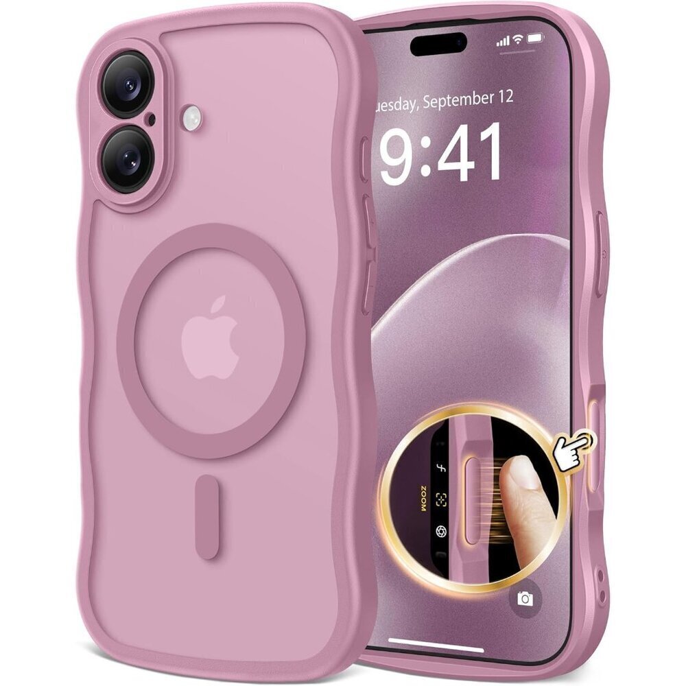 Women Black Currant Iphone 17 Pro Max Case Full Camera Protection Mag Safe